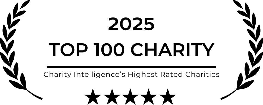 A Charity Intelligence Top 100 Rated Charity Logo