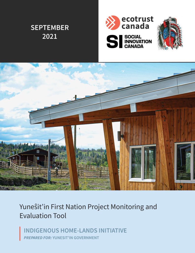 COVER Yuneŝit’in First Nation Project Monitoring and Evaluation Tool