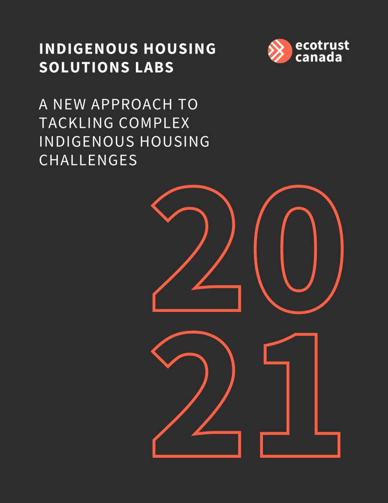 Indigenous Housing Solutions Lab Report - CMHC - COVER