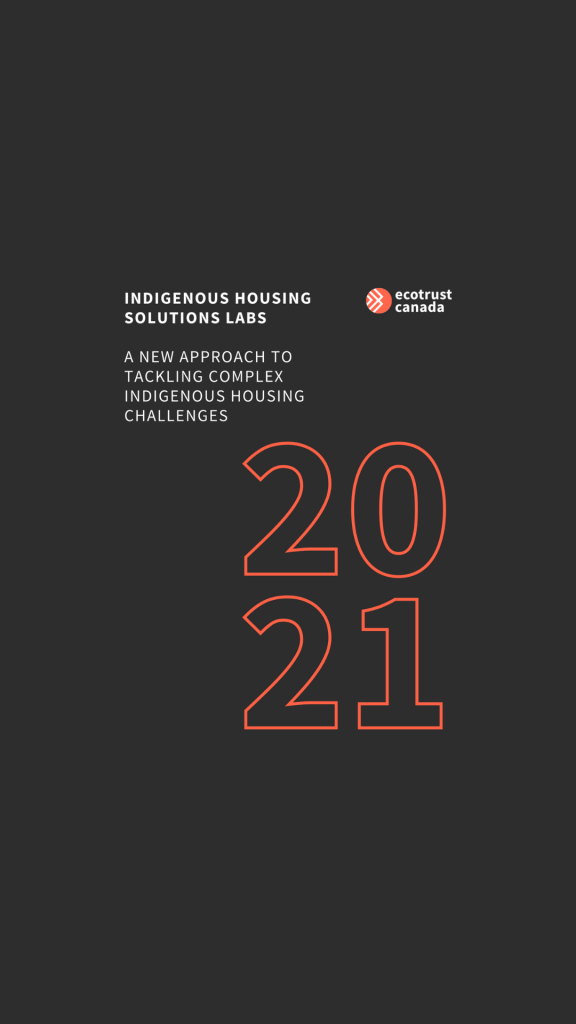 Indigenous Housing Solutions Lab Report - CMHC - COVER
