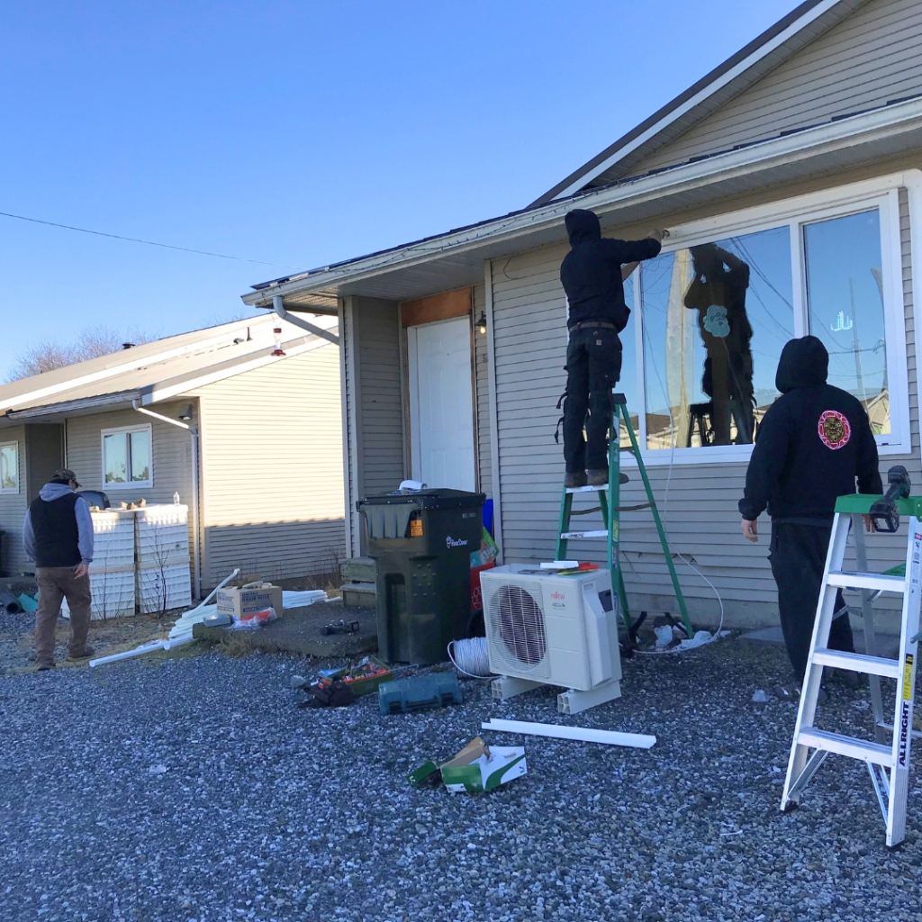 Heat pump installation on the Heiltsuk Nation