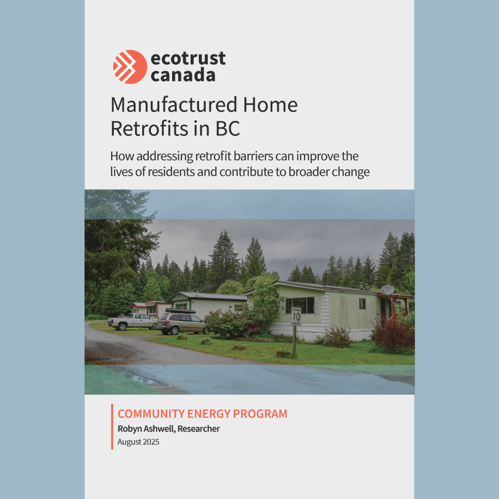 Manufactured Home Retrofits in BC Report 2025 Cover