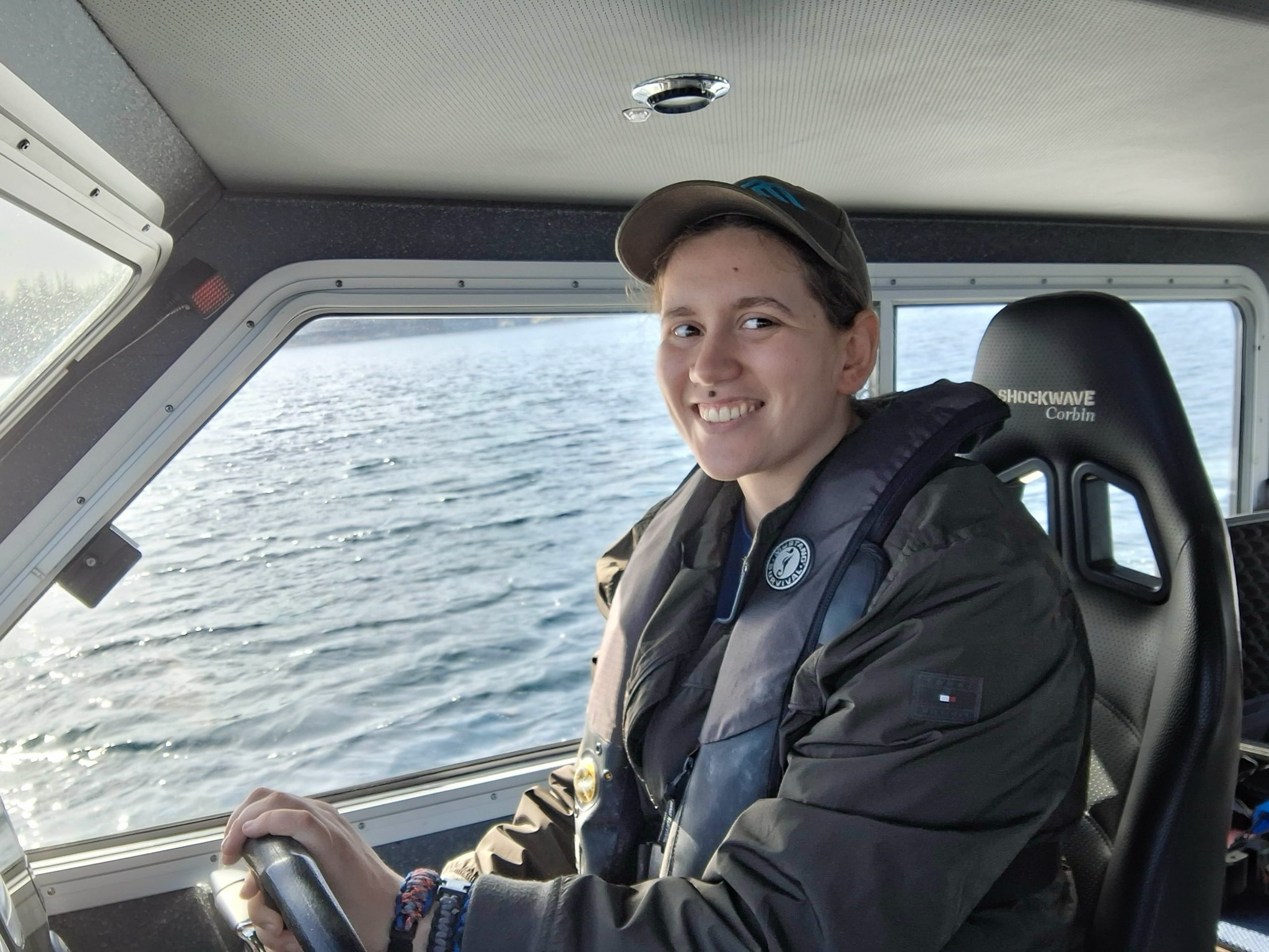 Courtney King is pursuing a career on the water, and has already worked with DFO and the Port of Prince Rupert.