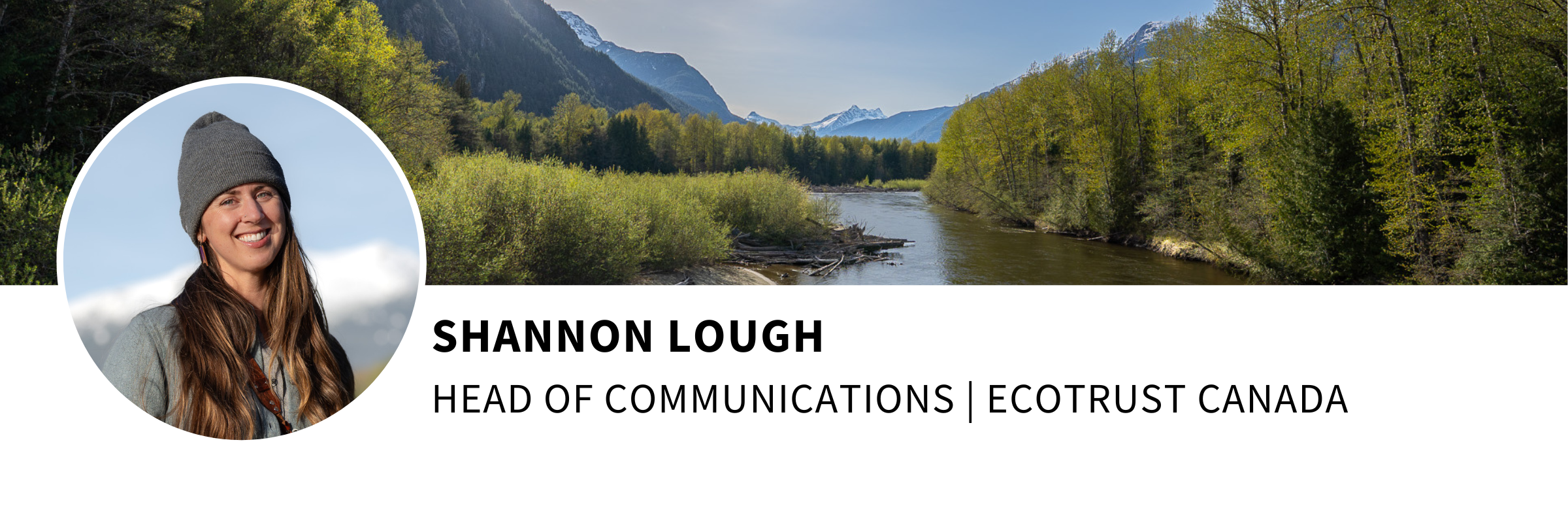 Shannon Lough, Head of Communications, Ecotrust Canada